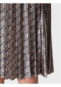 TOMMY HILFIGER - Tommy Hilfiger Spódnica plisowana Monogram Pleated WW0WW37329 Beżowy Regular Fit. Kolor: beżowy. Materiał: syntetyk #3