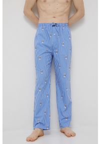 Polo Ralph Lauren piżama bawełniana 714862801001 wzorzysta. Kolor: niebieski. Materiał: bawełna. Długość: długie #4