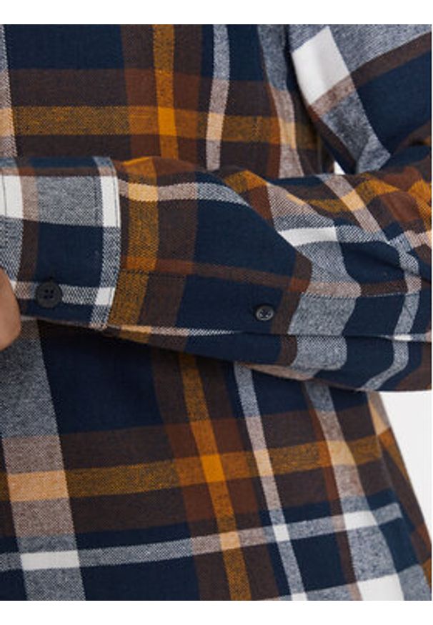 Lindbergh Koszula 30-220198 Brązowy Relaxed Fit. Kolor: brązowy. Materiał: bawełna