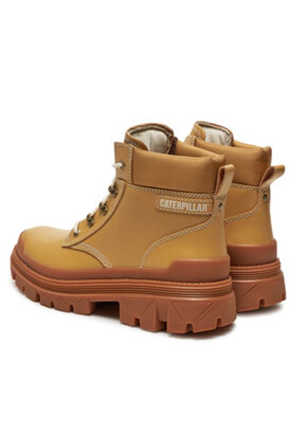 CAT Footwear Trapery Colorado Hardwear P111521 Żółty. Kolor: żółty. Materiał: skóra
