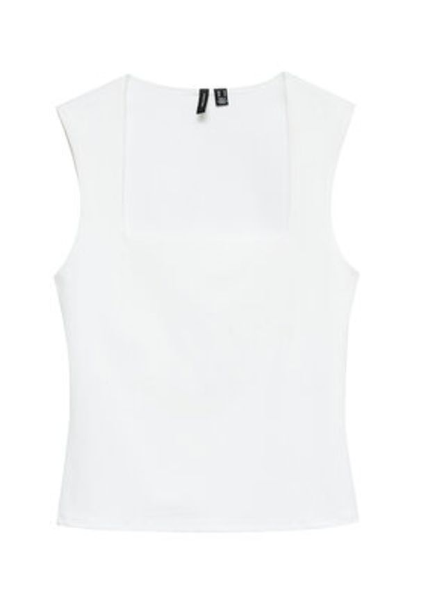 Vero Moda Top Million 10312751 Biały Slim Fit. Kolor: biały. Materiał: syntetyk