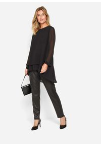 bonprix - Długa tunika z dłuższym tyłem. Kolor: czarny. Długość: długie #2