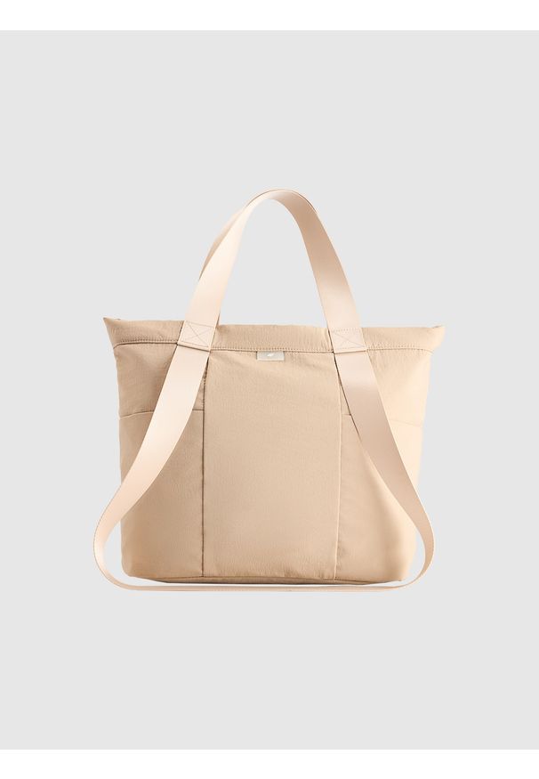 4f - 4F Torba na ramię (14 L) - beżowa Uniwersalny. Kolor: beżowy. Materiał: materiał