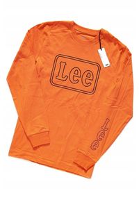 Lee - LEE BOX LS MĘSKI LONGSLEEVE KOSZULKA DŁUGI RĘKAW SIGN ORANGE L60FREME. Długość rękawa: długi rękaw. Długość: długie #3