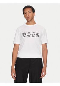 BOSS - Boss T-Shirt 50519358 Biały Regular Fit. Kolor: biały. Materiał: bawełna