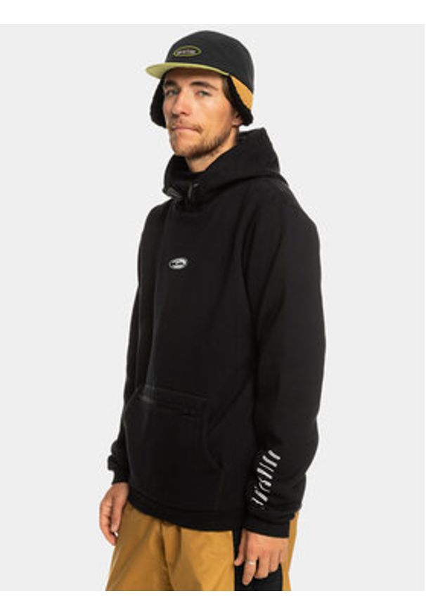 Quiksilver Bluza Big Logo Tech Otlr EQYFT04786 Czarny Regular Fit. Kolor: czarny. Materiał: bawełna