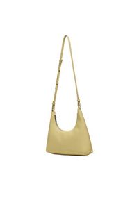 Calvin Klein Torebka Foil Logo Conv Shoulder Bag LV04F3272G Żółty. Kolor: żółty. Materiał: skórzane #5