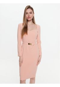 Pinko Sukienka koktajlowa Mendosa 100559 7624 Różowy Regular Fit. Kolor: różowy. Materiał: syntetyk. Styl: wizytowy #1
