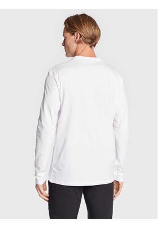 BOSS - Boss Longsleeve TChark 50473286 Biały Regular Fit. Kolor: biały. Materiał: bawełna. Długość rękawa: długi rękaw
