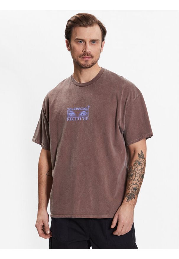 BDG Urban Outfitters T-Shirt 76134493 Brązowy Regular Fit. Kolor: brązowy. Materiał: bawełna