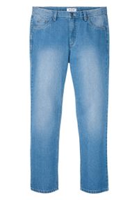 Dżinsy Regular Fit Straight, bawełna organiczna bonprix niebieski "bleached”. Kolor: niebieski #1
