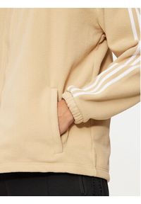 Adidas - adidas Bluza adicolor 3-Stripes Teddy IZ2487 Beżowy Regular Fit. Kolor: beżowy. Materiał: syntetyk #5