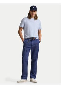 Polo Ralph Lauren T-Shirt 710671438418 Błękitny Slim Fit. Typ kołnierza: polo. Kolor: niebieski. Materiał: bawełna #2