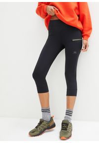 bonprix - Legginsy rybaczki funkcjonalne, szybko schnące. Kolor: czarny. Materiał: materiał #1