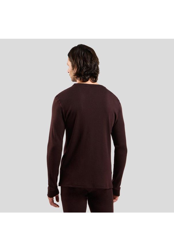 Bluza termoaktywna męska Odlo Merino 260 BL Top Crew Neck LS. Kolor: czerwony. Sport: turystyka piesza