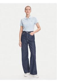 GANT - Gant Polo Sheild 4200870 Błękitny Slim Fit. Typ kołnierza: polo. Kolor: niebieski. Materiał: bawełna #2