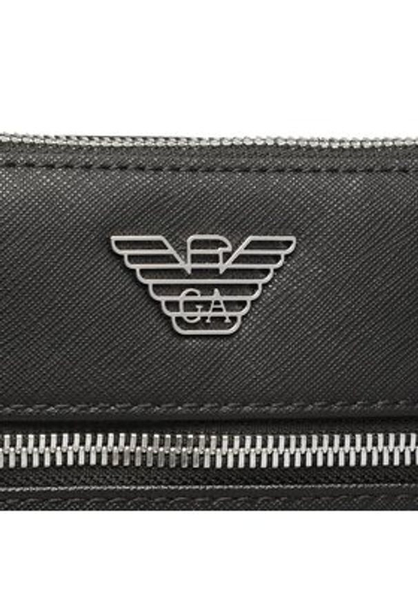 Emporio Armani Saszetka Y4M185 Y138E 81072 Czarny. Kolor: czarny. Materiał: skóra