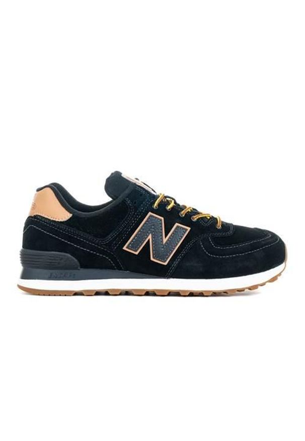 Buty do chodzenia męskie New Balance 574. Zapięcie: sznurówki. Kolor: wielokolorowy. Materiał: tkanina, materiał, skóra, syntetyk. Szerokość cholewki: normalna. Model: New Balance 574. Sport: turystyka piesza