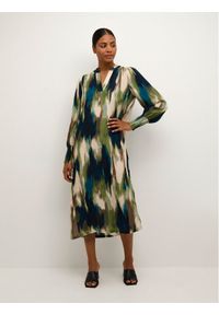 Kaffe Sukienka koszulowa Drylia 10507646 Kolorowy Loose Fit. Materiał: wiskoza. Wzór: kolorowy. Typ sukienki: koszulowe #1