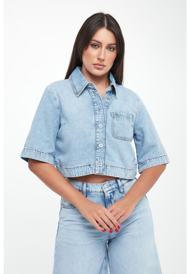 Liu Jo - Koszula damska jeansowa LIU JO. Materiał: jeans