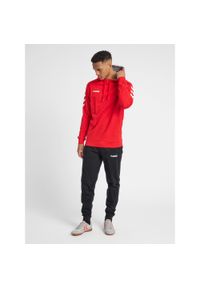 Bluza sportowa z kapturem męska Hummel Go Cotton Hoodie. Typ kołnierza: kaptur. Kolor: czerwony, różowy, wielokolorowy. Sport: taniec, joga i pilates