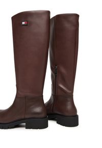 Tommy Jeans Kozaki Tjw Stretchy Long Shaft Boot EN0EN02828 Brązowy. Kolor: brązowy. Materiał: skóra #5