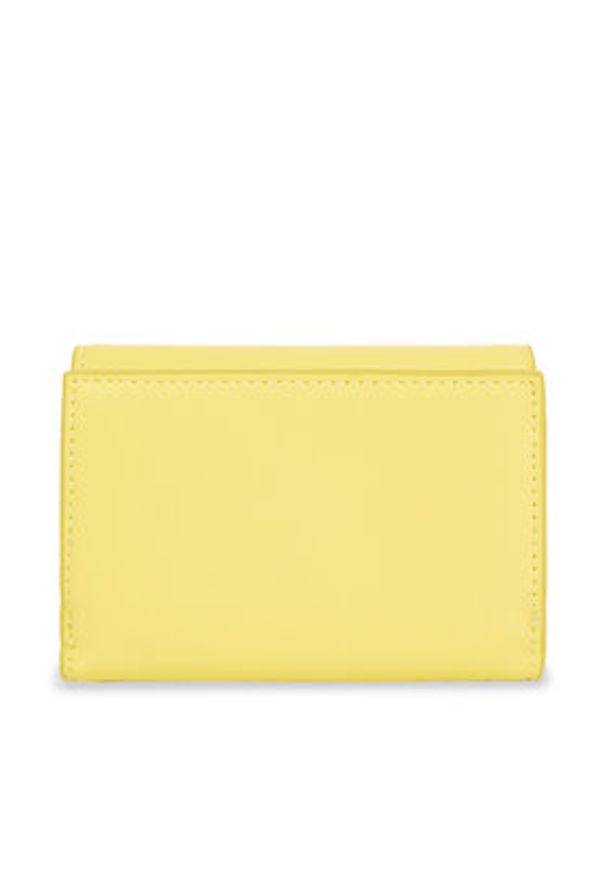 Calvin Klein Mały Portfel Damski Ck Must Small Trifold K60K611934 Żółty. Kolor: żółty. Materiał: skóra