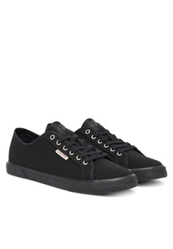 Calvin Klein Jeans Tenisówki Ess Vulc Low Mg Cv YM0YM01301 Czarny. Kolor: czarny. Materiał: materiał