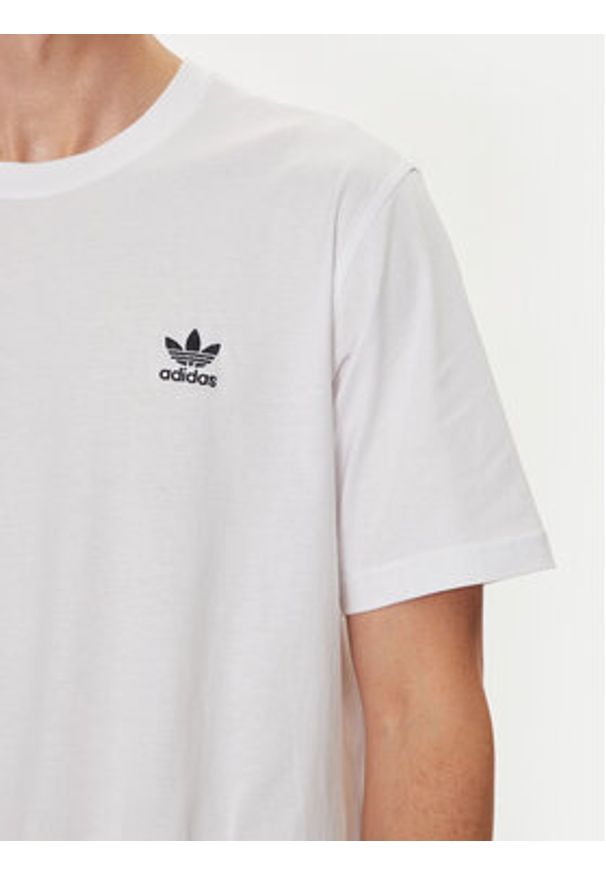 Adidas - adidas T-Shirt Trefoil Essentials IZ2098 Biały Regular Fit. Kolor: biały. Materiał: bawełna