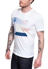 Lee - LEE BOTANICAL PRINT TEE MĘSKI T-SHIRT KOSZULKA REGULAR FIT BRIGHT WHITE L61IFELJ. Wzór: nadruk #3