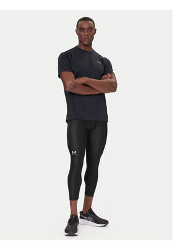 Under Armour Legginsy HeatGear® 1361588 Czarny Slim Fit. Kolor: czarny. Materiał: syntetyk