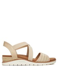 skechers - Skechers Sandały BOBS Arch Fit Beach Kiss-Boho Beyond 114013/NAT Beżowy. Kolor: beżowy. Materiał: materiał. Styl: boho