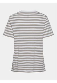 Pieces T-Shirt Ria 17146339 Beżowy Regular Fit. Kolor: beżowy. Materiał: bawełna #3