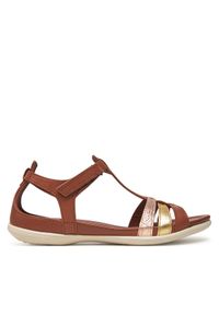 ecco - ECCO Sandały Flash 24087360871 Brązowy. Kolor: brązowy. Materiał: skóra