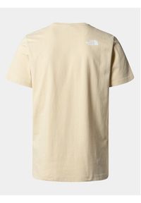 The North Face T-Shirt Woodcut Dome NF0A87NX Beżowy Regular Fit. Kolor: beżowy. Materiał: bawełna #5