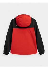 4f - Kurtka miejska membrana 5000 chłopięca. Kolor: czerwony. Materiał: materiał. Sezon: zima #2