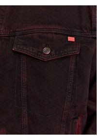 Hugo Kurtka jeansowa 50496087 Czerwony Relaxed Fit. Kolor: czerwony. Materiał: jeans, bawełna #4