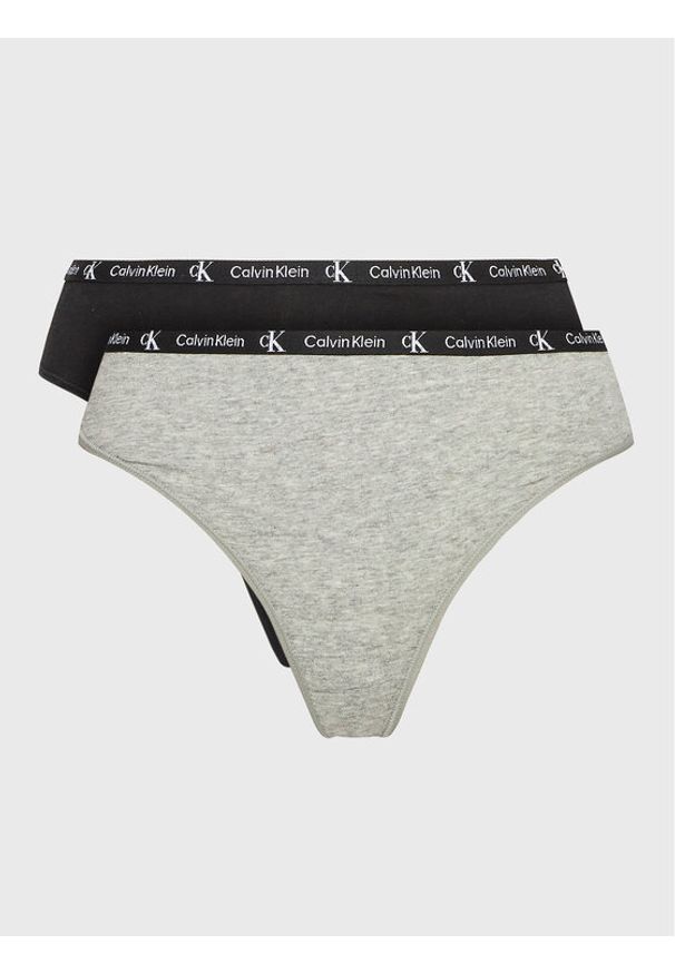 Calvin Klein Underwear Komplet 2 par fig klasycznych 000QD3991E Kolorowy. Materiał: bawełna. Wzór: kolorowy