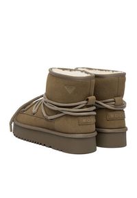 Roxy Śniegowce CEO-HDR2503-3 Khaki. Kolor: brązowy. Materiał: materiał #7