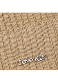 Calvin Klein Czapka Ck Must Logo Beanie K60K611401 Szary. Kolor: szary. Materiał: materiał #3