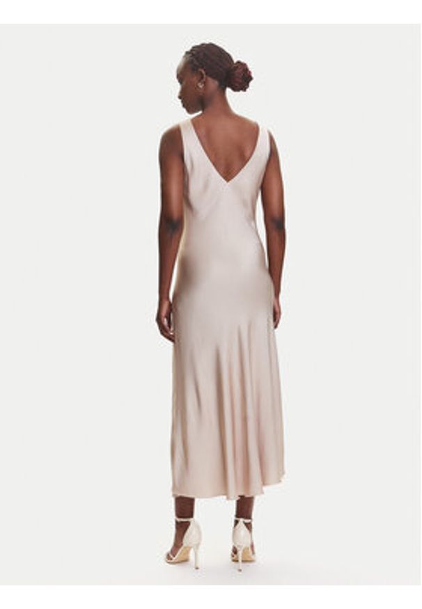 Dixie Sukienka wieczorowa A782W039A Beżowy Regular Fit. Kolor: beżowy. Materiał: wiskoza. Styl: wizytowy