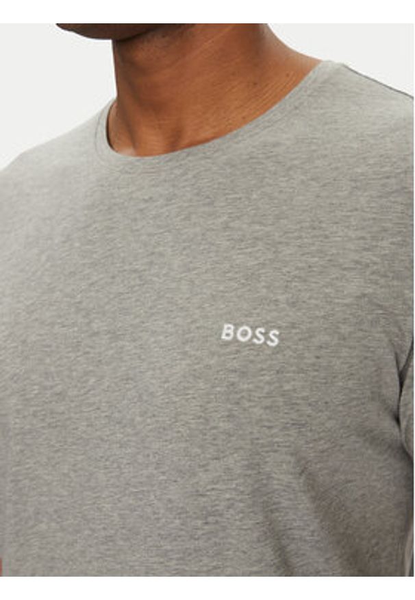 BOSS T-Shirt Mix&Match 50515312 Szary Regular Fit. Kolor: szary. Materiał: bawełna