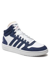 Adidas - adidas Sneakersy Hoops 3 Mid Lifestyle Basketball Classic Vintage IG1432 Biały. Kolor: biały. Materiał: skóra. Sport: koszykówka #6
