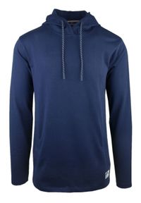 Lekka i Cienka Bluza z Kapturem (Kangurka) - Pako Jeans - Niebieska. Typ kołnierza: kaptur. Kolor: niebieski. Materiał: bawełna. Sezon: wiosna, lato