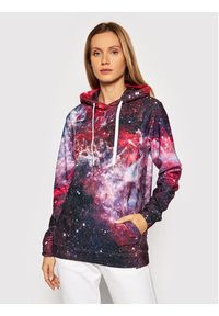 Mr. GUGU & Miss GO Bluza Unisex Deep Red Nebula Czerwony Regular Fit. Kolor: czerwony. Materiał: bawełna, syntetyk #8