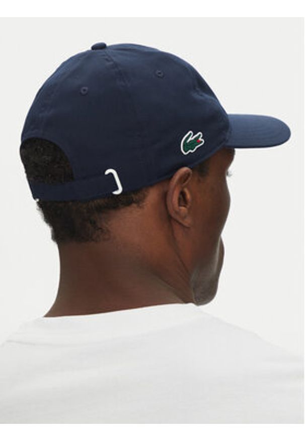 Lacoste T-Shirt TH1044 Biały Regular Fit. Kolor: biały. Materiał: bawełna