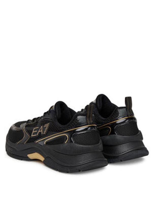 EA7 Emporio Armani Sneakersy X8X249 XK446 U106 Czarny. Kolor: czarny. Materiał: skóra