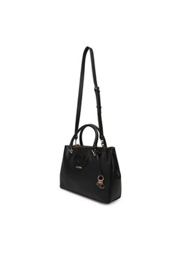 Guess Torebka Calebra HWBG95 36060 Czarny. Kolor: czarny. Materiał: skórzane