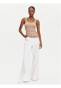 BOSS Top C_Ematite 50504245 Beżowy Slim Fit. Kolor: beżowy. Materiał: bawełna #2