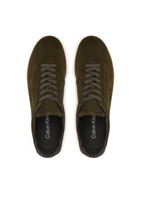 Calvin Klein Sneakersy Baller Sneaker Laceup HW0HW03263 Beżowy. Kolor: beżowy. Materiał: skóra, zamsz #5